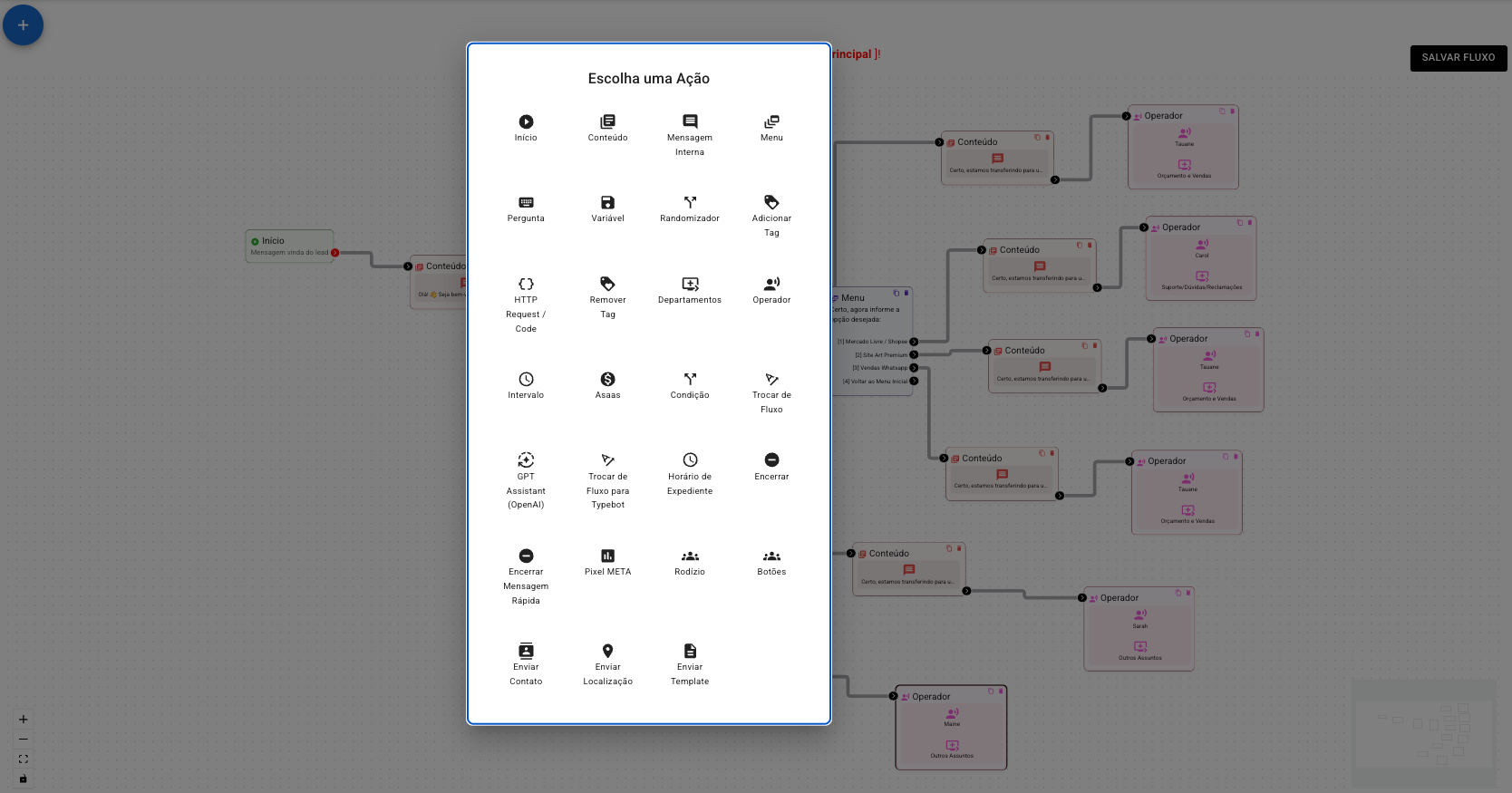 Screenshot Flowbuilder